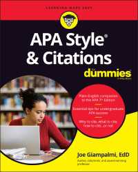 誰でもわかるAPAスタイル・引用作法<br>APA Style & Citations For Dummies