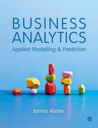 ビジネス・アナリティクス：応用モデリング・予測<br>Business Analytics : Applied Modelling and Prediction