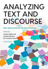 テクスト・言説分析：社会科学のための８つのアプローチ（第２版）<br>Analyzing Text and Discourse : Nine Approaches for the Social Sciences（Second Edition）